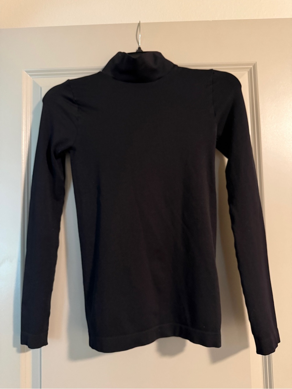 Lizard Thicket Black Fitted Long-sleeve Turtleneck Top